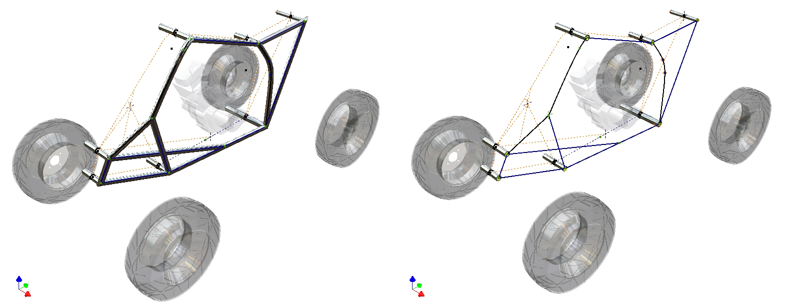 自制简易ATV越野4轮钢管车3D图纸